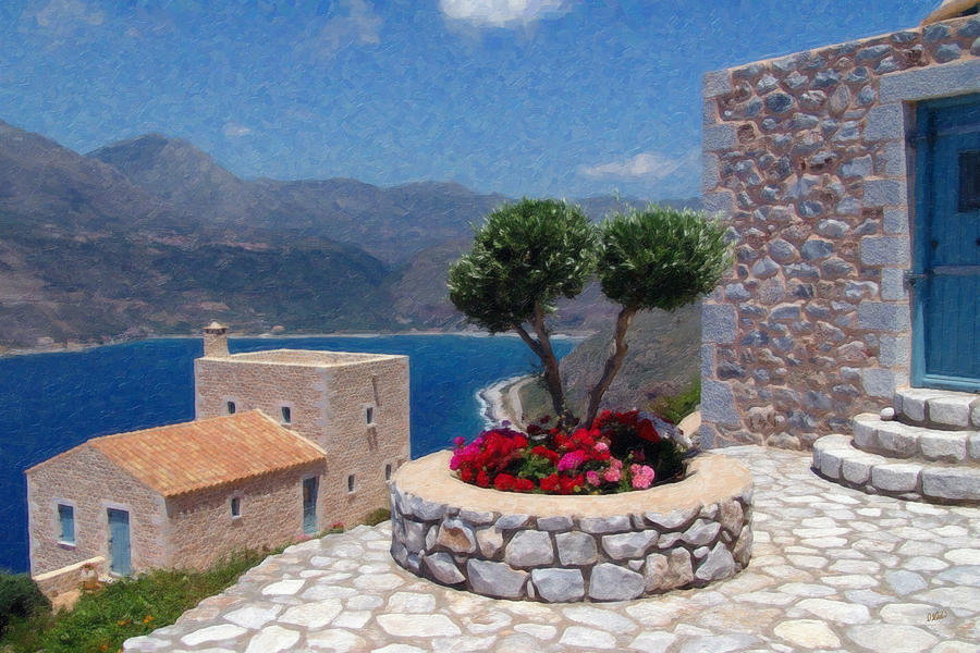 Greece Grk4146 Painting by Dean Wittle