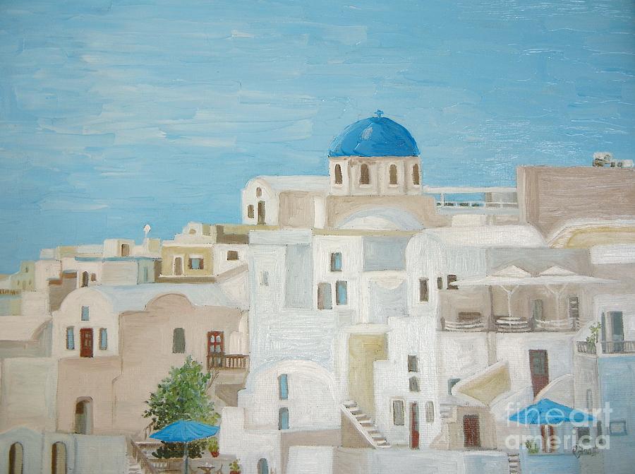 Greece Painting by Reb Frost