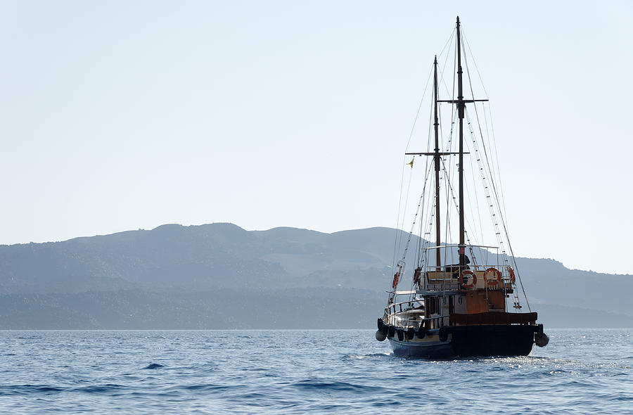 Greek Boat Photograph by Darin Volpe