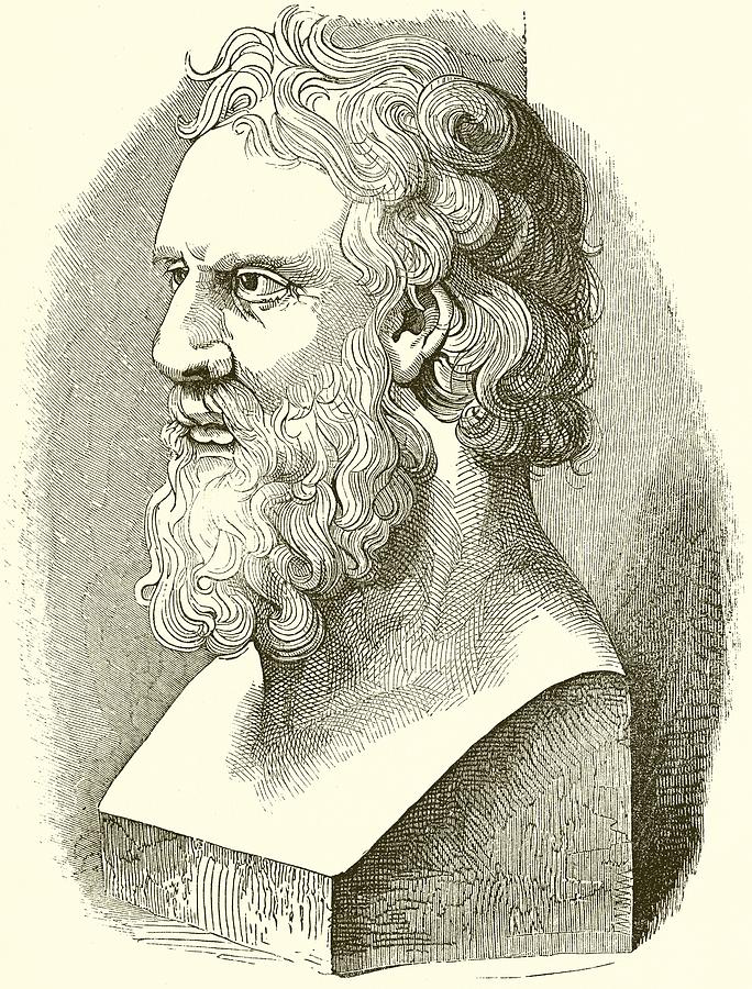 Greek Sculpture - Greek Bust of Plato by English School