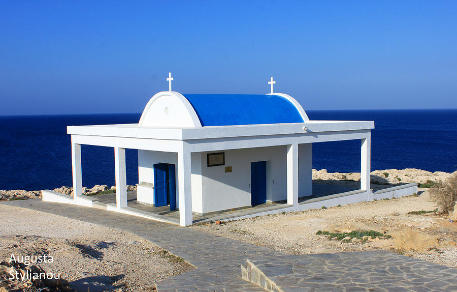 Greek Chapel near the Sea Photograph by Augusta Stylianou