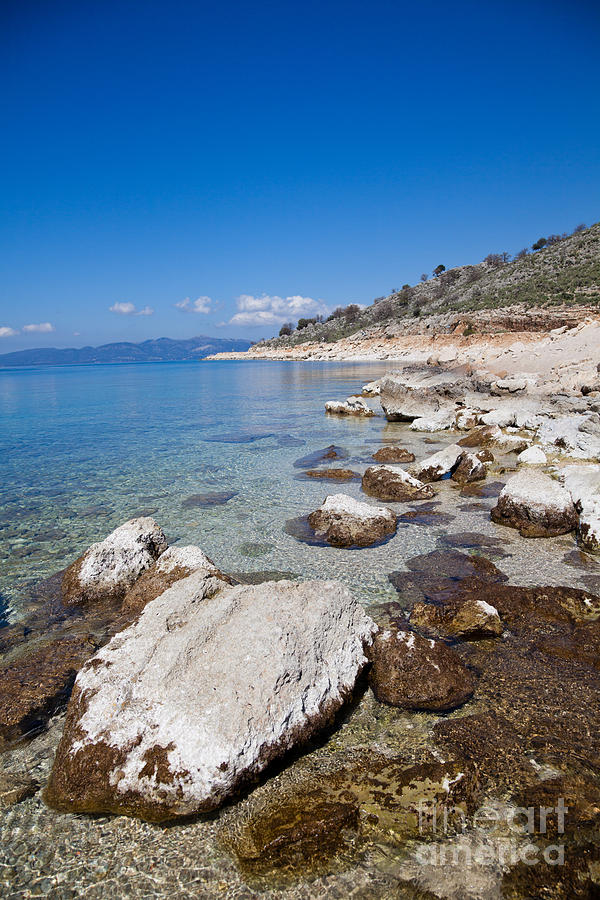 Greek Photograph - Greek Coastline by Gabriela Insuratelu