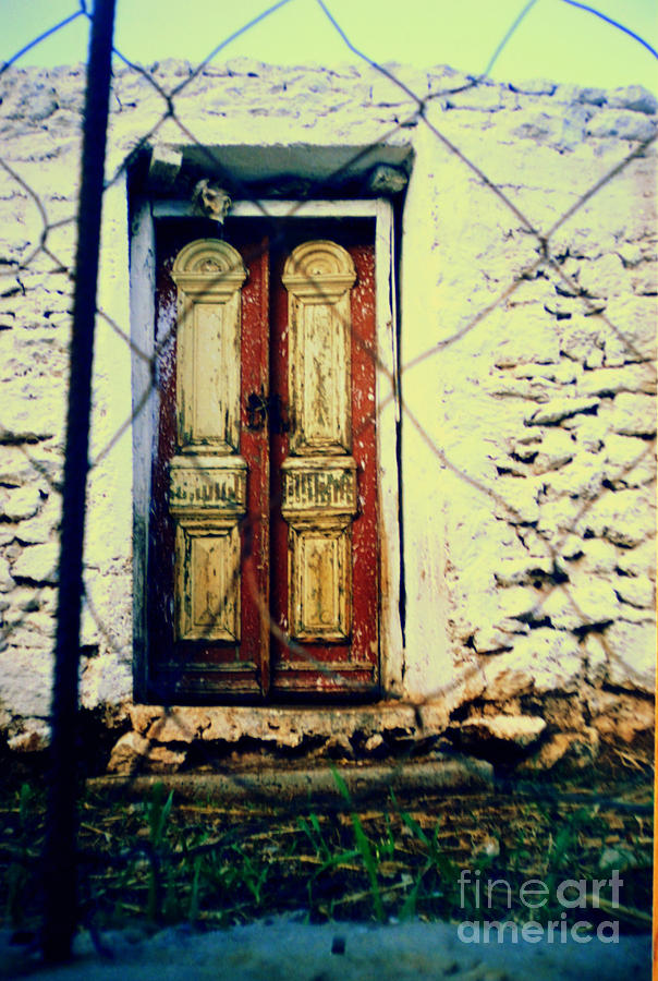 Greek door Photograph by Diane montana Jansson