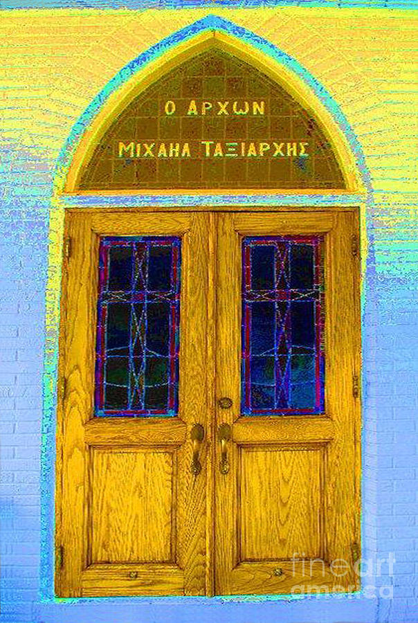 Greek Photograph - Greek Doors by Jost Houk Greek Photograph - Greek Doors by Jost Houk