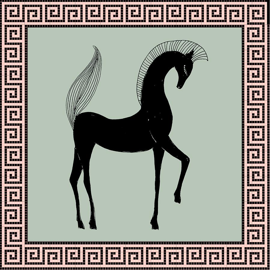 Greek Horse Sage Digital Art by Stephanie Grant
