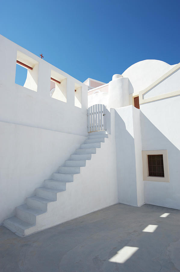 Greek Island Architectural Staircase Photograph by Peskymonkey
