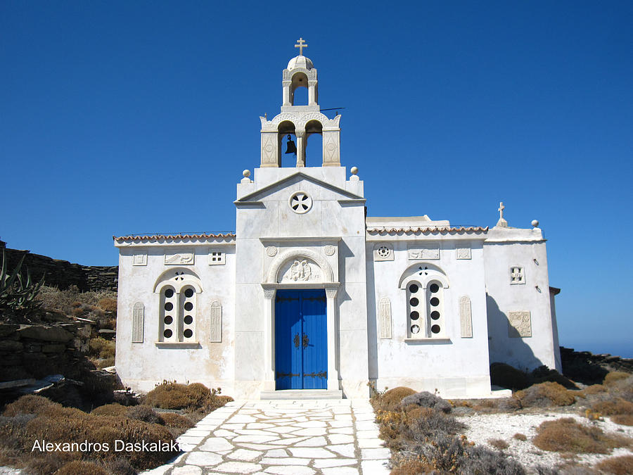 Greek Island Church Photograph by Alexandros Daskalakis - Pixels