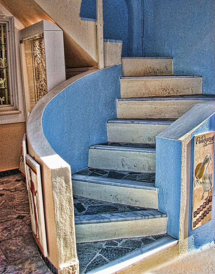 Greek Stairs Photograph by Helaine Cummins