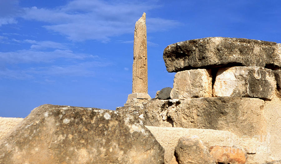 Greek temple column Photograph by Paul Cowan