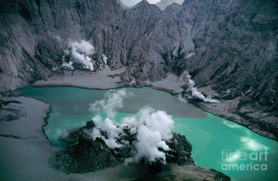 Green Acid Lake, Mount Pinatubo Photograph by Stephen & Donna OMeara