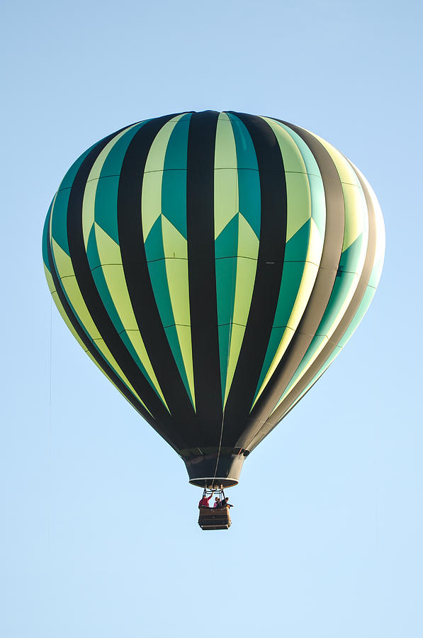 Green and Black Hot Air Balloon Photograph by Brandon Bourdages