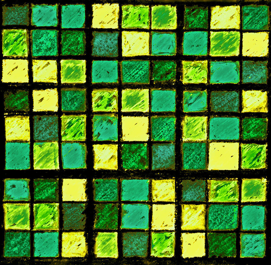 Green and Yellow Sudoku Photograph by Karen Adams