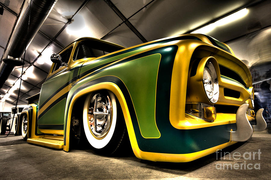 Green and Yellow Truck HDR Photograph by Mark Brooks | Fine Art America