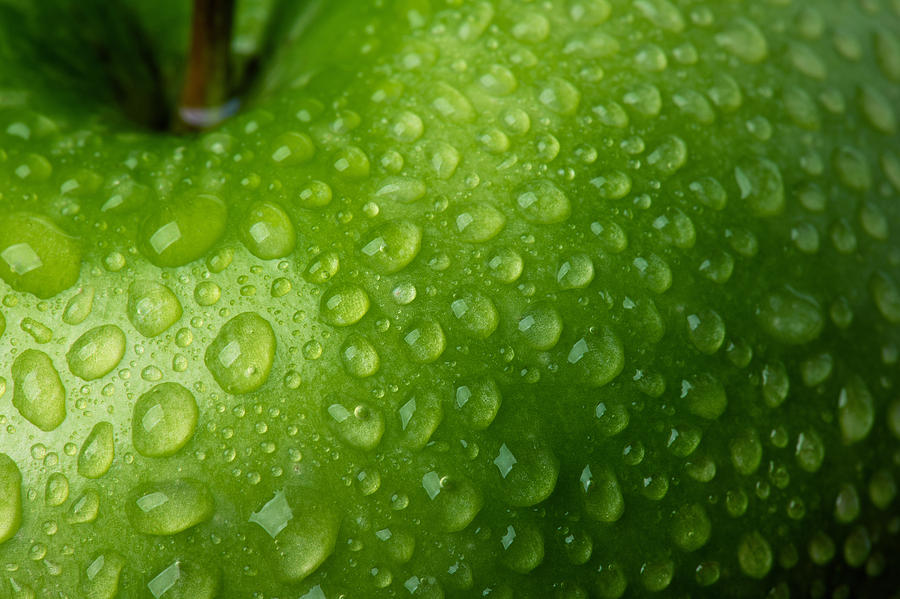 Green Apple Detail Photograph by Omersukrugoksu