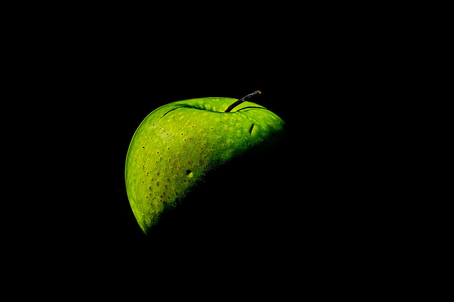Green Apple Photograph by Peter Lakomy