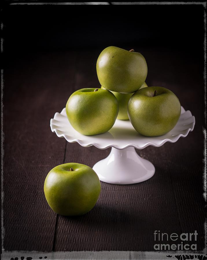 Green Apple Still Life Photograph by Edward Fielding