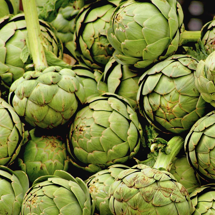 Green Artichokes Photograph by Art Block Collections