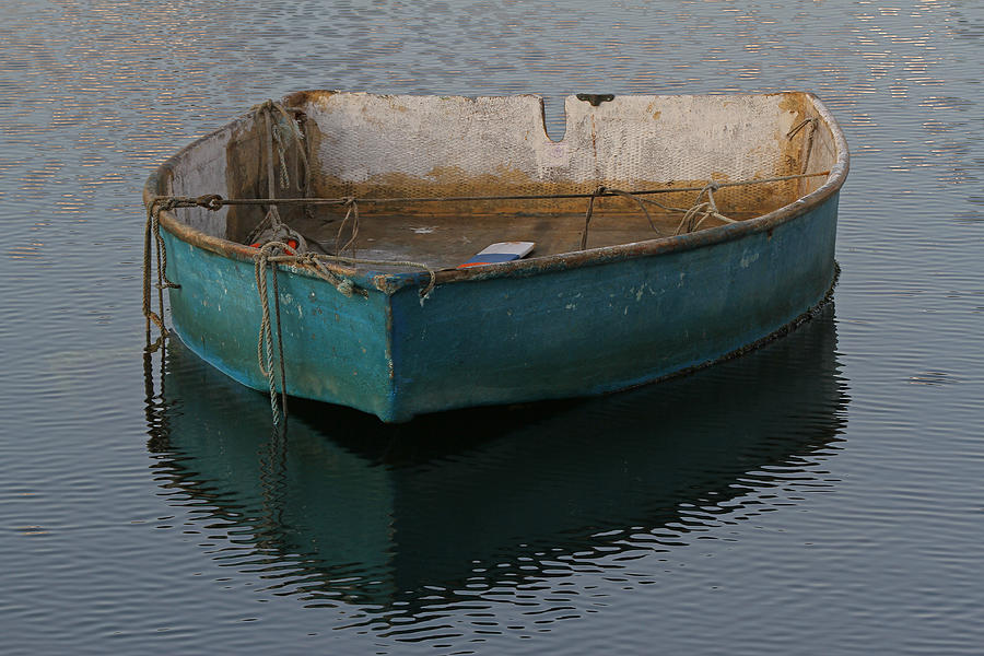 Boat Photograph - Green Boat by Juergen Roth