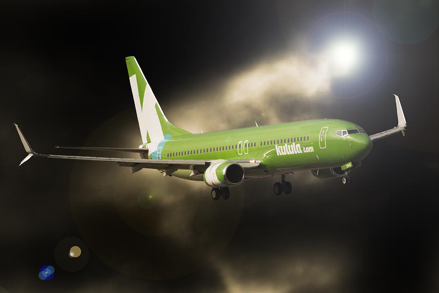 Green Boeing Photograph by Paul Job