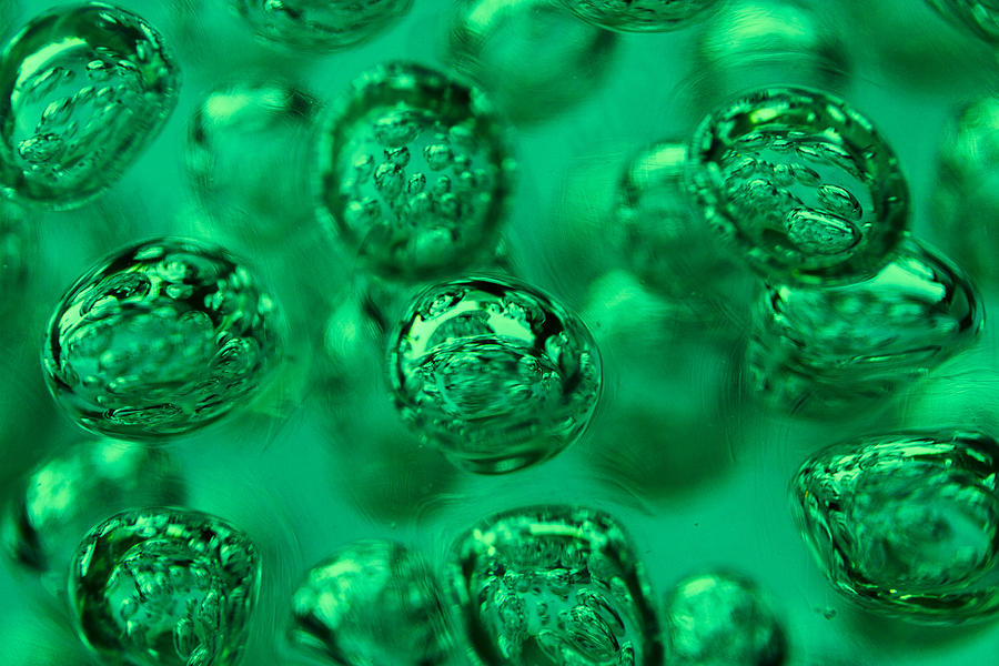 Green Bubbles Photograph by Scott Campbell
