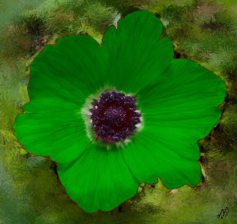 Green Calanit Magen Painting by Bruce Nutting