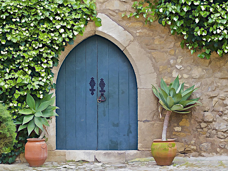 Green Castle Door of Obidos Photograph by David Letts