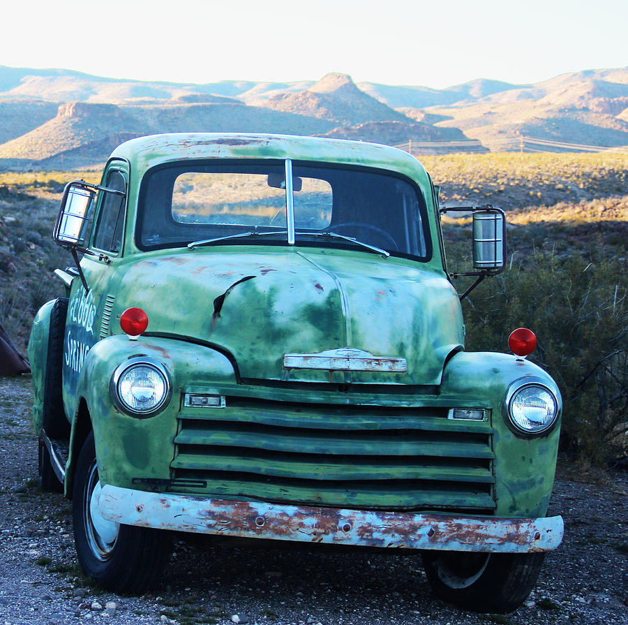 Green Chevy Truck Photograph by Valerie Loop