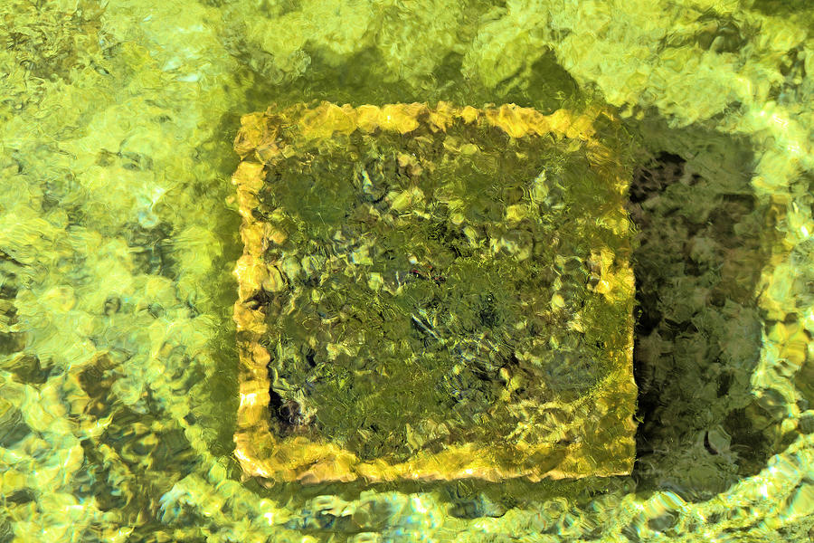 Green Cube Underwater Photograph by Viktor Savchenko