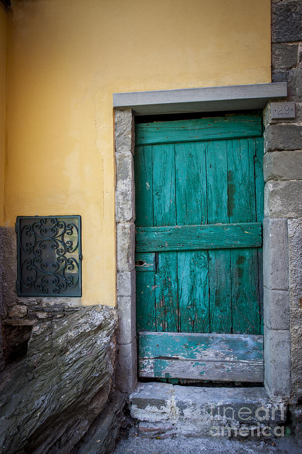 Green Door Photograph by Brian Jannsen