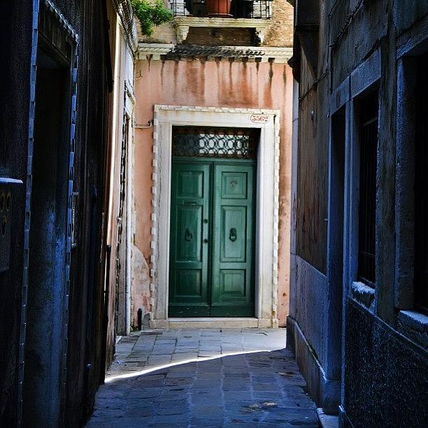 Door Photograph - Green Door by Carlos Macia Perez