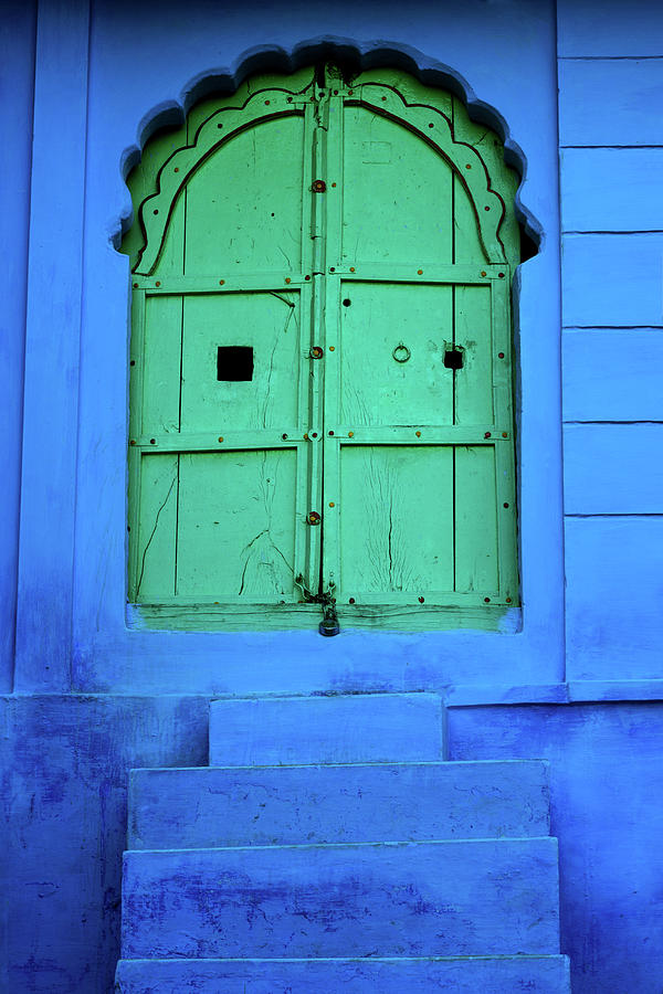 Green Door In India Photograph by Nikada