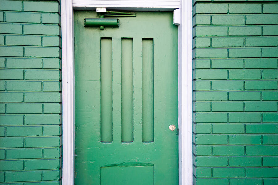 Green Door San Francisco Photograph by David Smith