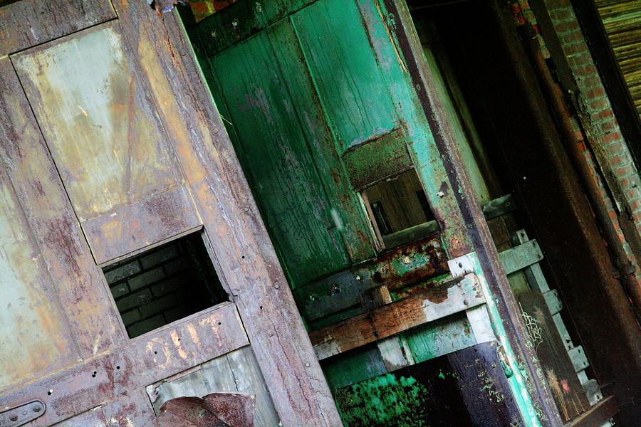 City Photograph - Green Doors by Michael Allen