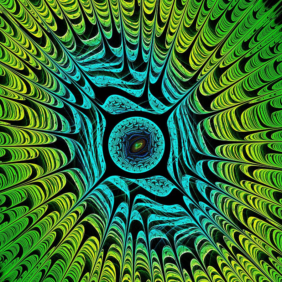Green Dragon Eye Digital Art by Anastasiya Malakhova