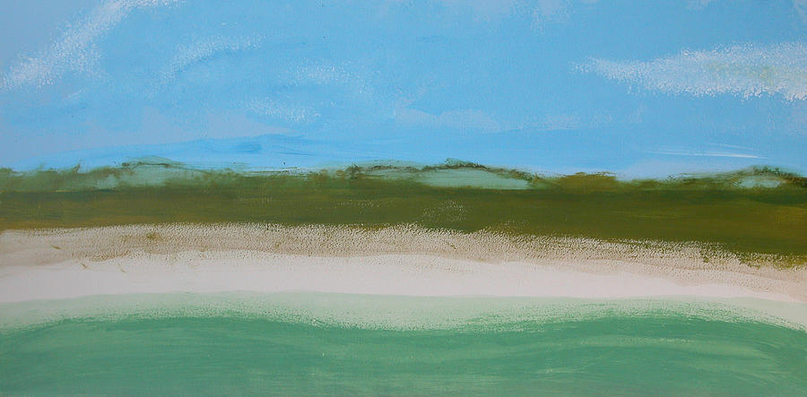Beach Painting - Green Dunes by Rhodes Rumsey