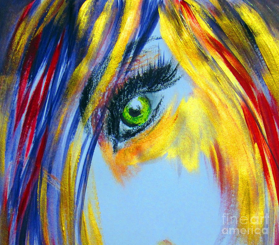Green eye Painting by Roberto Gagliardi