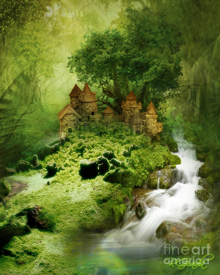 Green - fantasy art by Giada Rossi  Digital Art by Giada Rossi