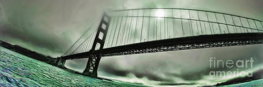 Green Fog Golden Gate Photograph by Blake Richards