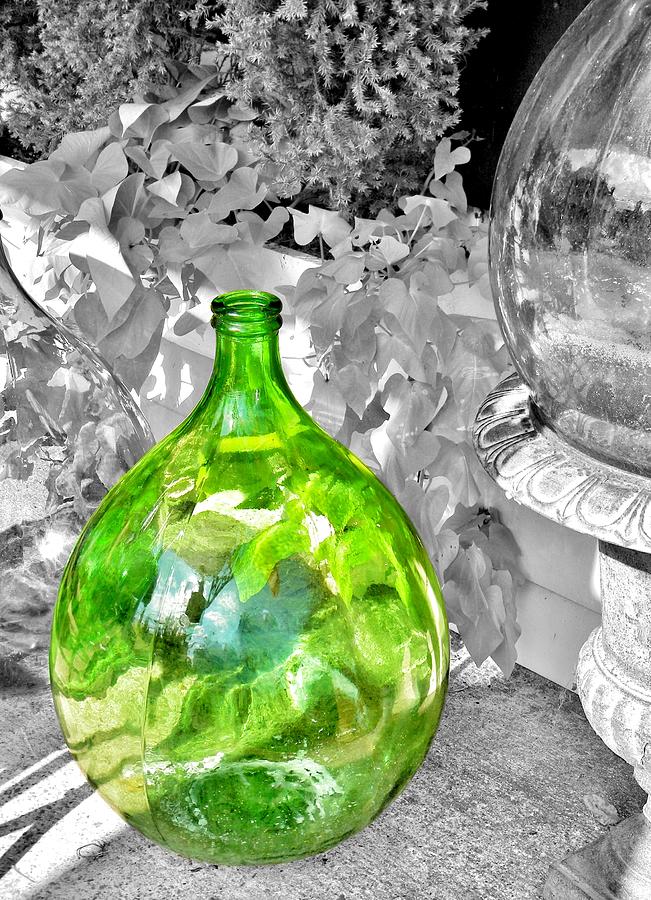 Green Glass Photograph by Jean Goodwin Brooks