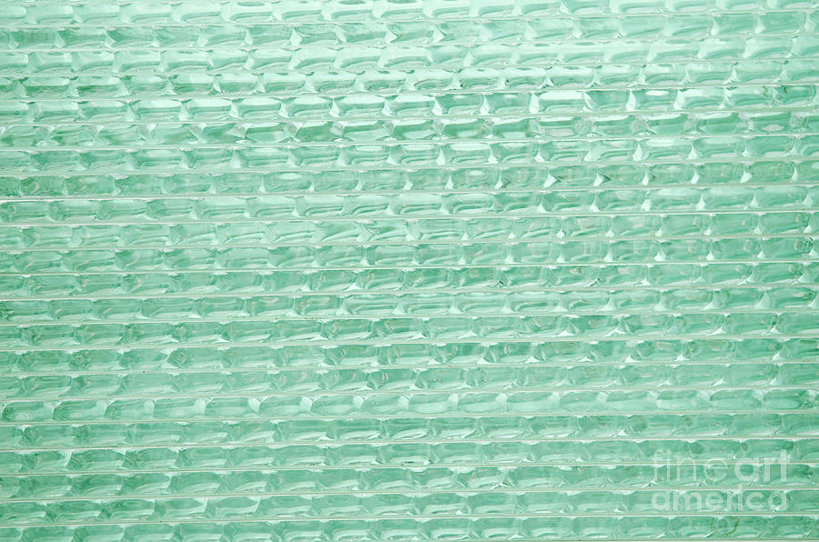 Green Glass Pattern Texture Photograph by JM Travel Photography