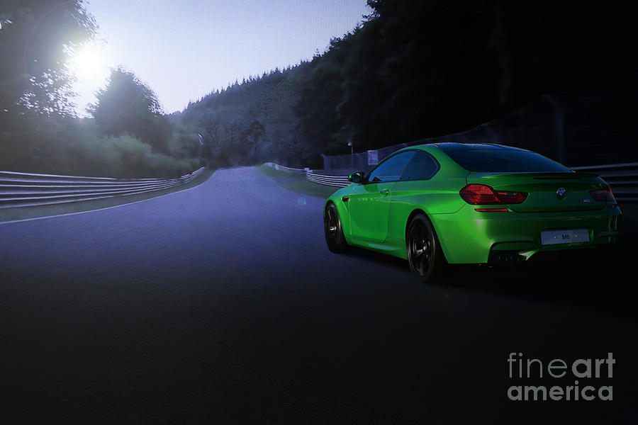 Bmw Photograph - Green Hell Green Monster by Roger Lighterness
