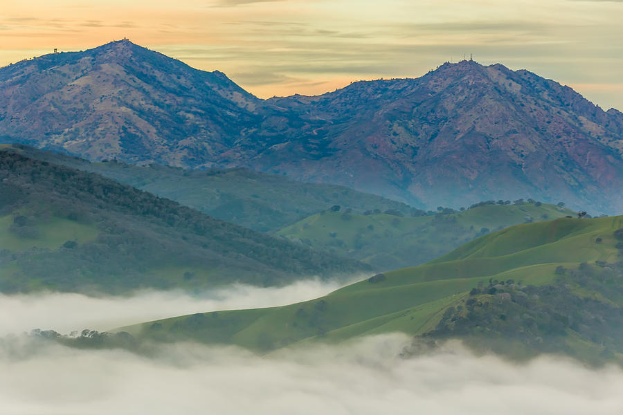 Green Hills and Mt. Diablo Photograph by Marc Crumpler