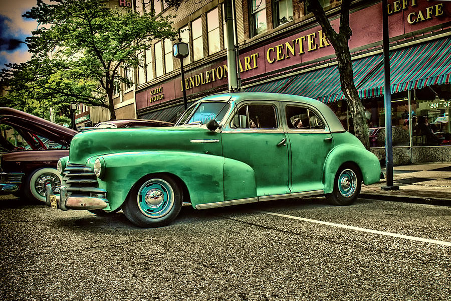 Car Photograph - Green Hornet by Mary Almond