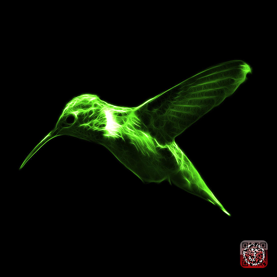 Green Hummingbird - 2054 F Digital Art by James Ahn