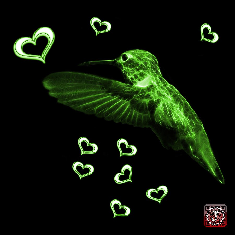 Green Hummingbird - 2055 F Digital Art by James Ahn
