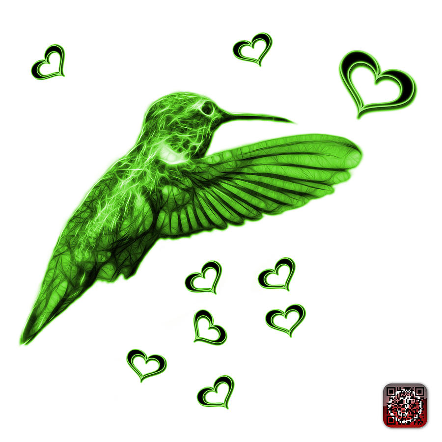 Green Hummingbird - 2055 F S M Digital Art by James Ahn