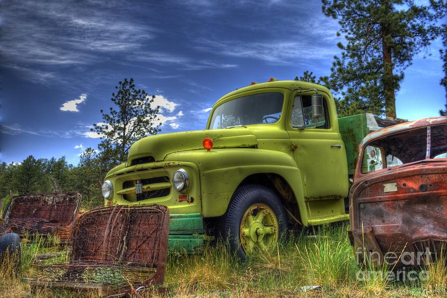 Truck Photograph - Green International by Tony Baca