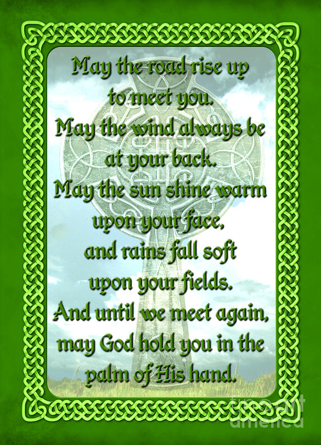 Green Irish Blessing Digital Art by Chris MacDonald - Fine Art America