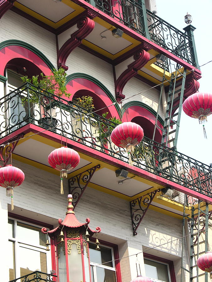 Green iron and red lanterns Photograph by C Thomas Cooney