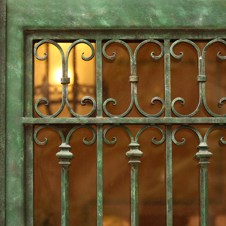 Green Iron Gate Photograph by Art Block Collections